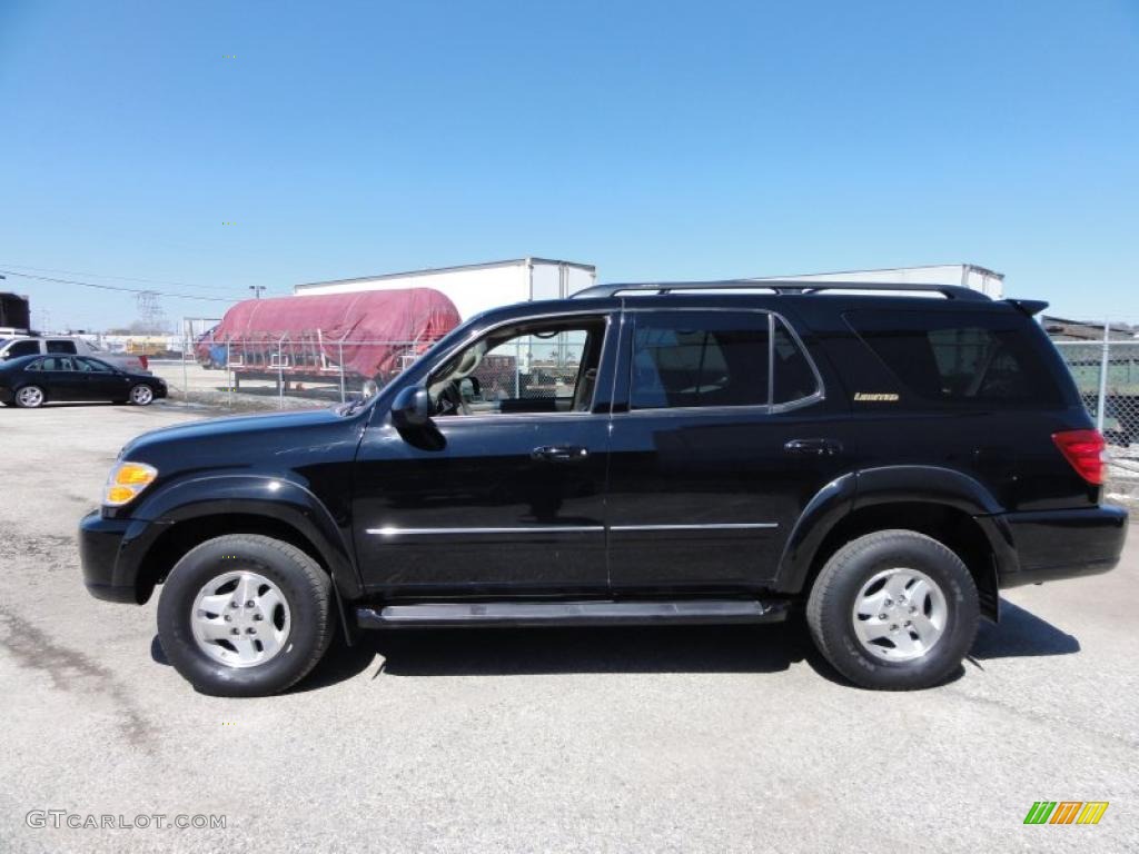 Black 2001 Toyota Sequoia Limited 4x4 Exterior Photo #47243573