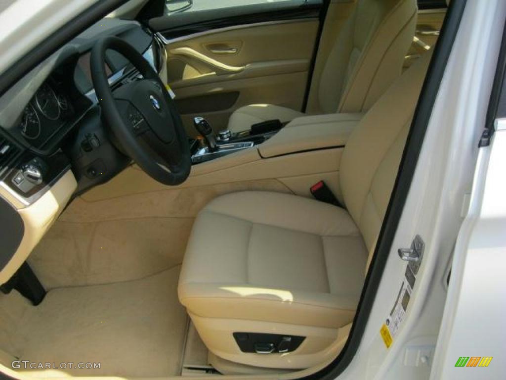Venetian Beige Interior 2011 BMW 5 Series 528i Sedan Photo #47244500