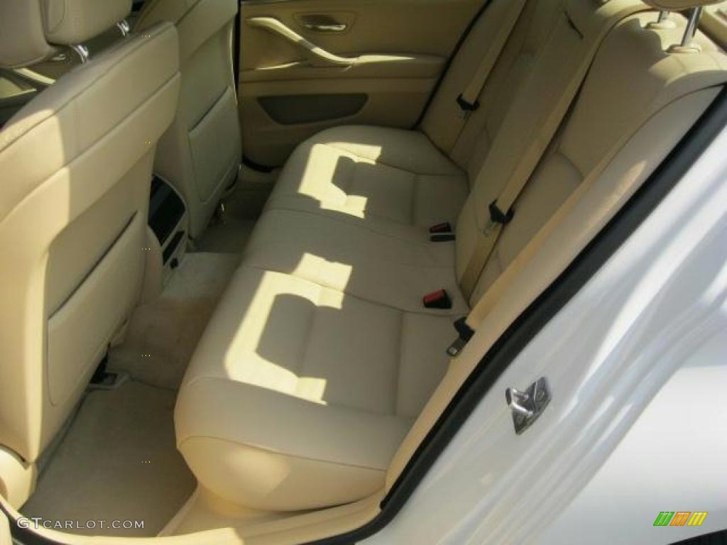 Venetian Beige Interior 2011 BMW 5 Series 528i Sedan Photo #47244509