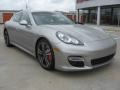 Platinum Silver Metallic 2011 Porsche Panamera Turbo Exterior