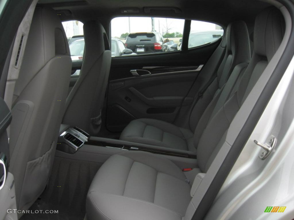Black/Platinum Grey Interior 2011 Porsche Panamera Turbo Photo #47244764