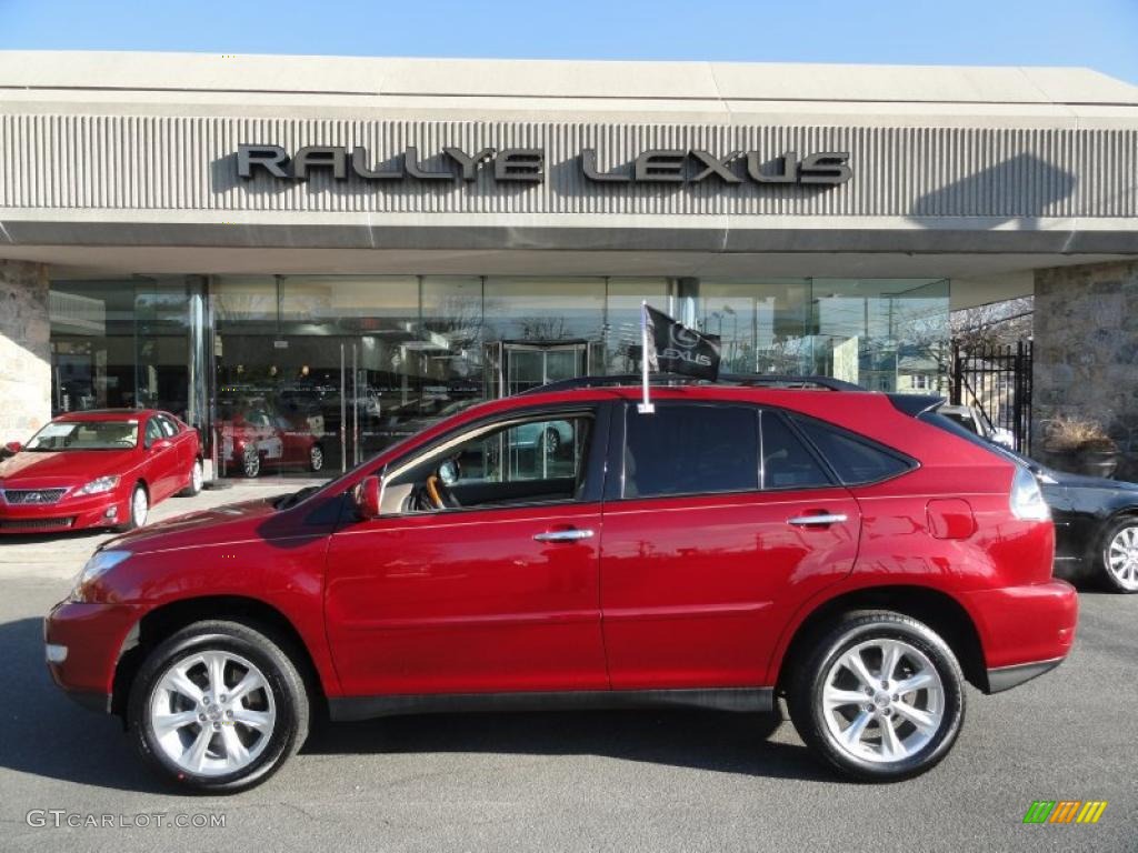 2009 RX 350 AWD - Matador Red Mica / Parchment photo #2