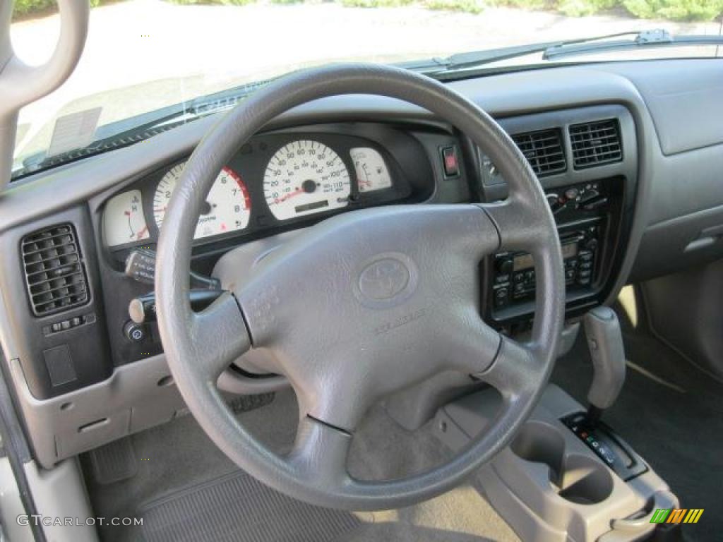2004 Toyota Tacoma SR5 Xtracab Charcoal Steering Wheel Photo #47245184