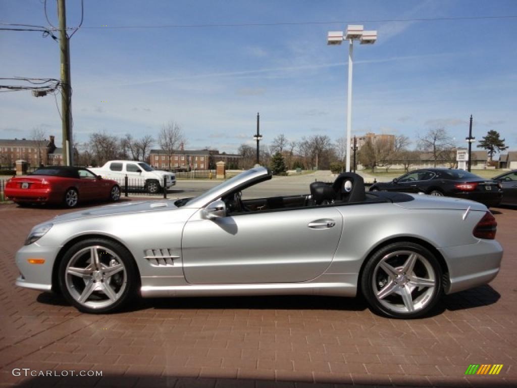 Iridium Silver Metallic 2009 Mercedes-Benz SL 550 Roadster Exterior Photo #47246567