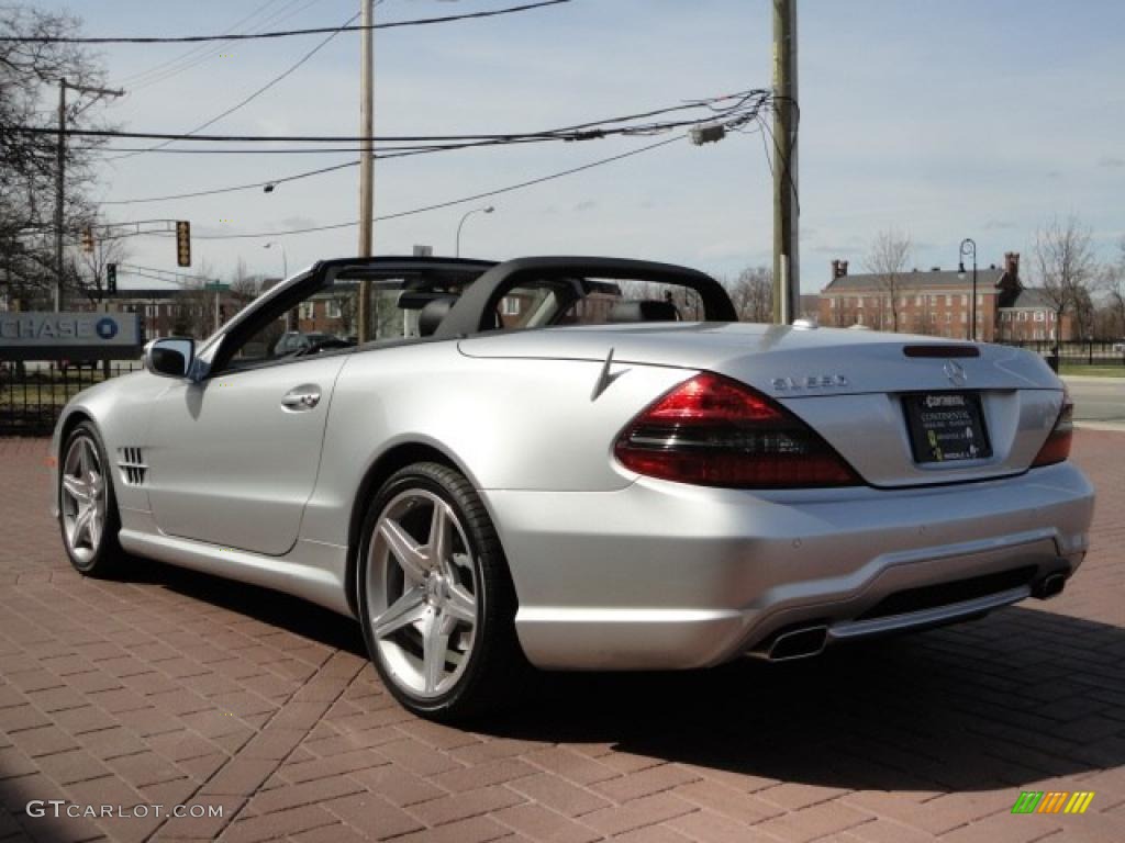 Iridium Silver Metallic 2009 Mercedes-Benz SL 550 Roadster Exterior Photo #47246582