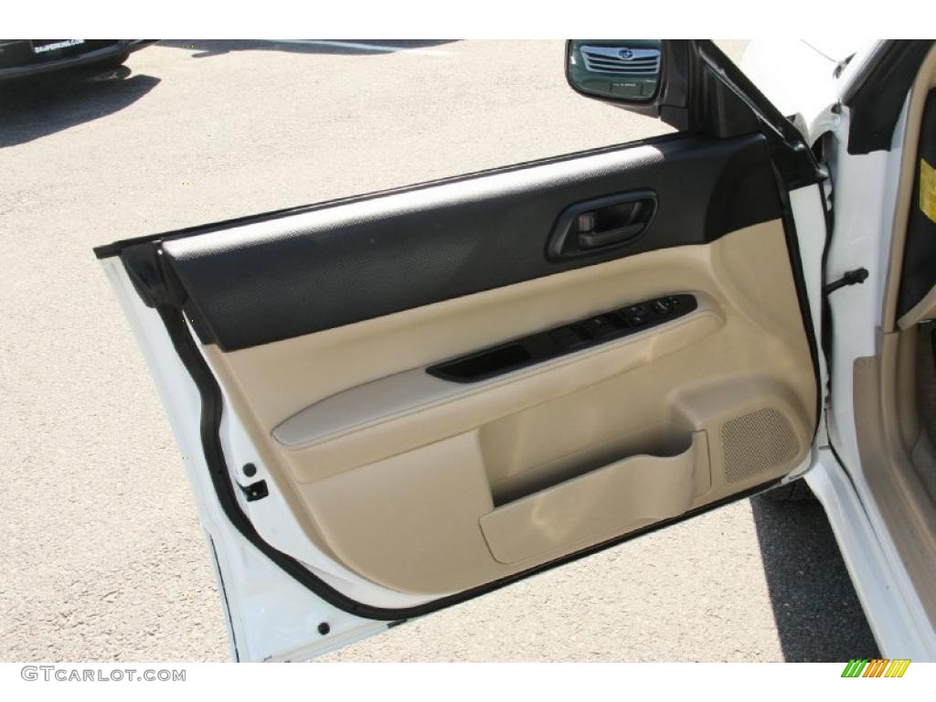 2008 Subaru Forester 2.5 X Desert Beige Door Panel Photo #47247188