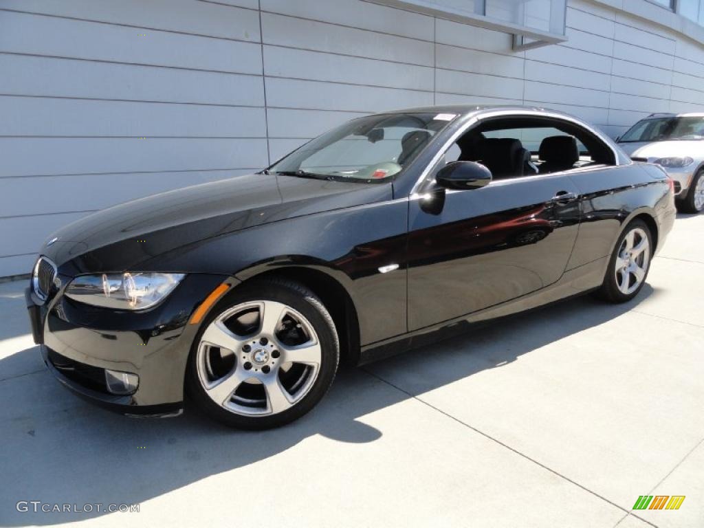 2008 3 Series 328i Convertible - Black Sapphire Metallic / Black photo #1