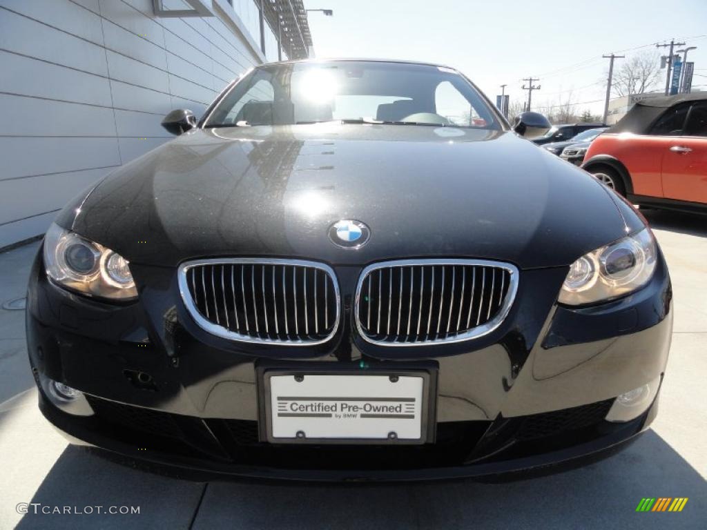 2008 3 Series 328i Convertible - Black Sapphire Metallic / Black photo #2