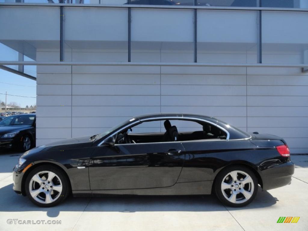 2008 3 Series 328i Convertible - Black Sapphire Metallic / Black photo #3
