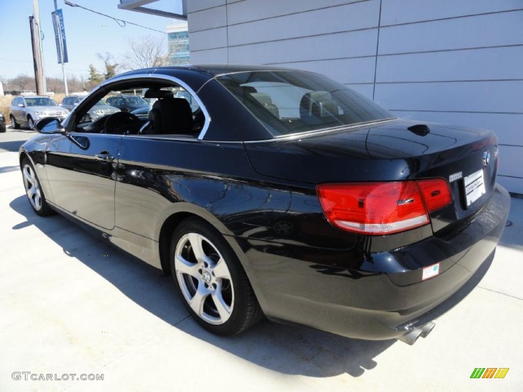 2008 3 Series 328i Convertible - Black Sapphire Metallic / Black photo #4