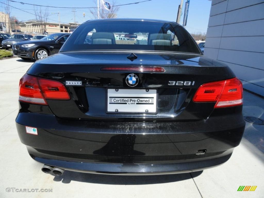 2008 3 Series 328i Convertible - Black Sapphire Metallic / Black photo #5