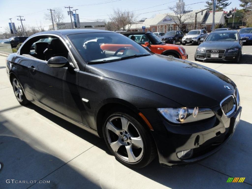 2008 3 Series 328i Convertible - Black Sapphire Metallic / Black photo #7