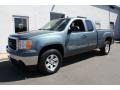 Stealth Gray Metallic 2008 GMC Sierra 1500 SLE Extended Cab 4x4 Exterior