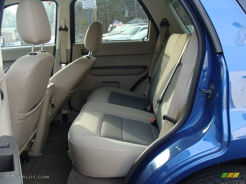2008 Escape XLT V6 4WD - Vista Blue Metallic / Camel photo #15