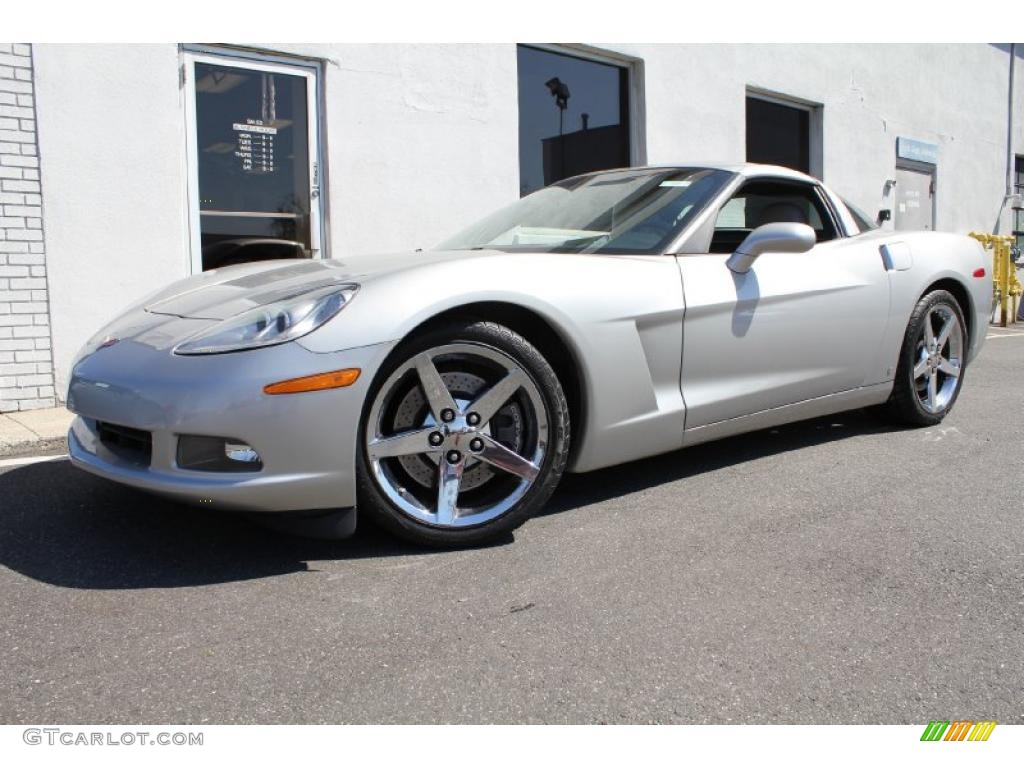 2008 Corvette Coupe - Machine Silver Metallic / Titanium photo #1