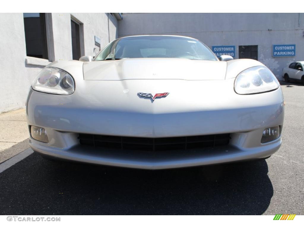 2008 Corvette Coupe - Machine Silver Metallic / Titanium photo #2