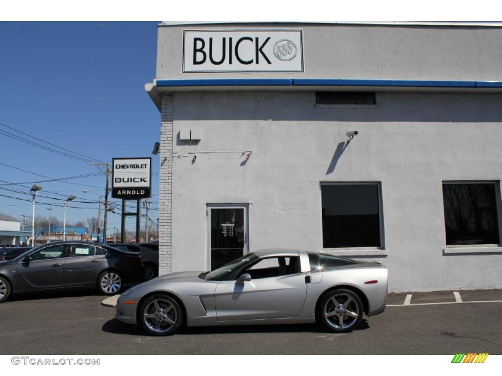 2008 Corvette Coupe - Machine Silver Metallic / Titanium photo #3