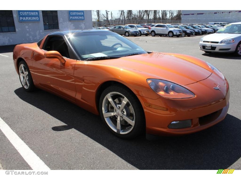 Atomic Orange Metallic 2008 Chevrolet Corvette Coupe Exterior Photo #47248076
