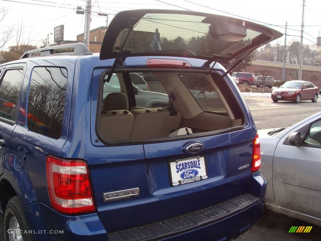2008 Escape XLT V6 4WD - Vista Blue Metallic / Camel photo #21