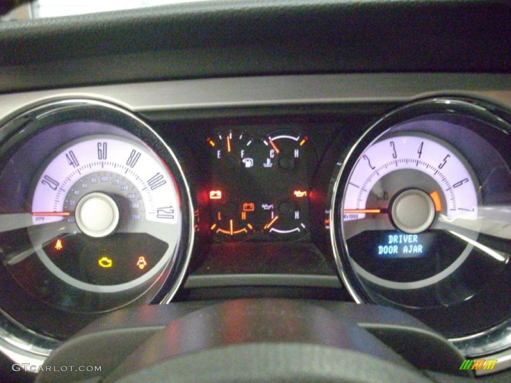 2010 Mustang V6 Convertible - Performance White / Saddle photo #18