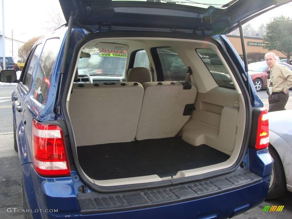 2008 Escape XLT V6 4WD - Vista Blue Metallic / Camel photo #22