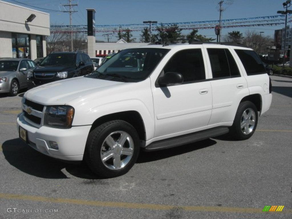 Summit White 2008 Chevrolet TrailBlazer LT 4x4 Exterior Photo #47248871
