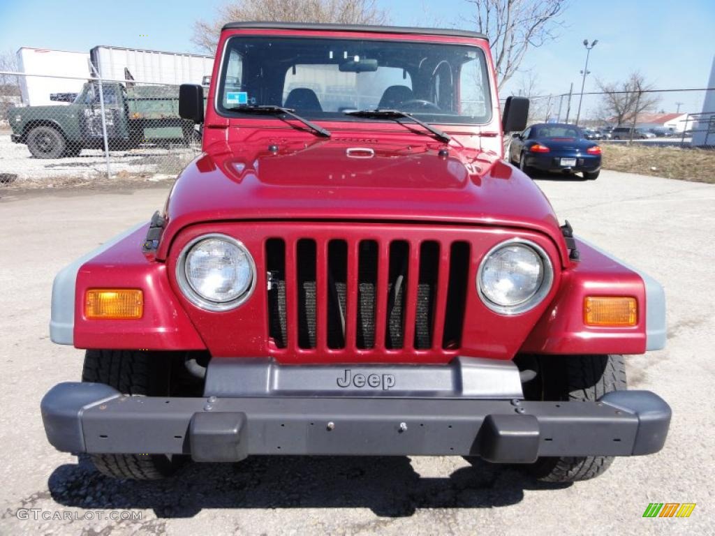 Chili Pepper Red Pearl 1998 Jeep Wrangler Sport 4x4 Exterior Photo #47249834