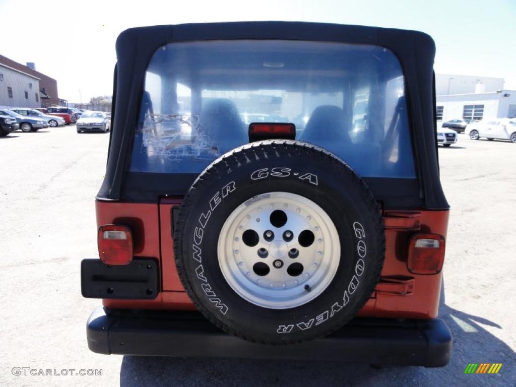 1998 Wrangler Sport 4x4 - Chili Pepper Red Pearl / Gray photo #9