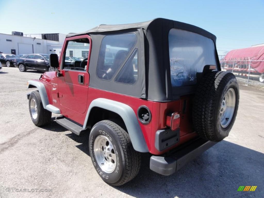 Chili Pepper Red Pearl 1998 Jeep Wrangler Sport 4x4 Exterior Photo #47249855
