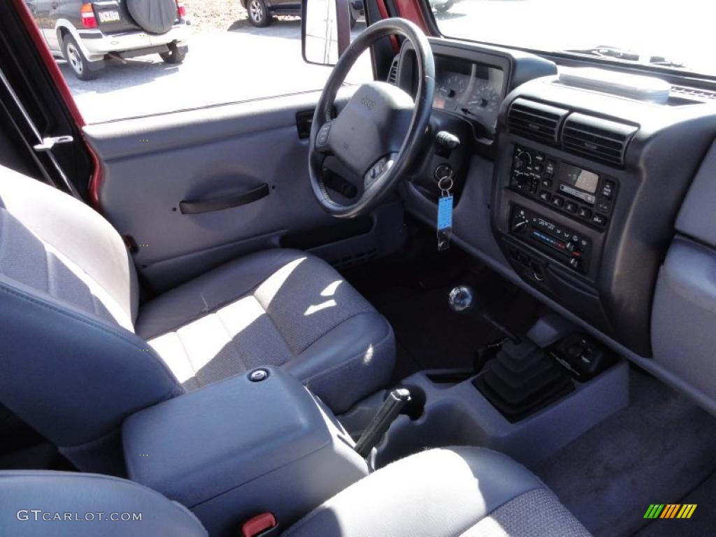 1998 Wrangler Sport 4x4 - Chili Pepper Red Pearl / Gray photo #18