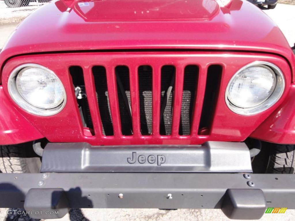1998 Wrangler Sport 4x4 - Chili Pepper Red Pearl / Gray photo #32
