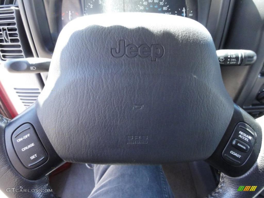 1998 Wrangler Sport 4x4 - Chili Pepper Red Pearl / Gray photo #43
