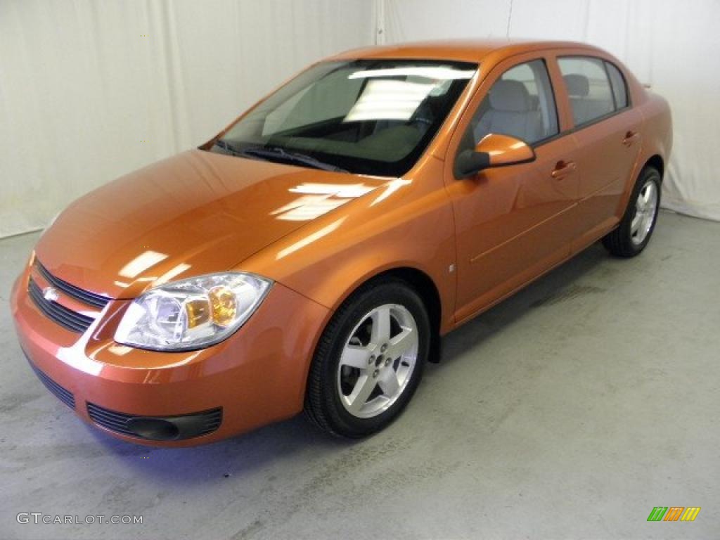 2006 Cobalt LT Sedan - Sunburst Orange Metallic / Gray photo #3
