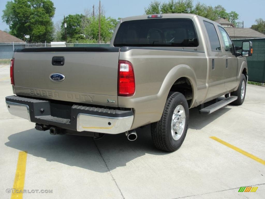 Pale Adobe Metallic 2011 Ford F250 Super Duty XLT Crew Cab Exterior Photo #47253149