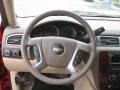 Light Cashmere/Dark Cashmere 2011 Chevrolet Tahoe LT Steering Wheel