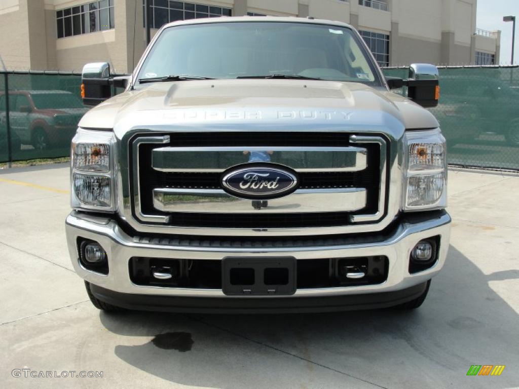 Pale Adobe Metallic 2011 Ford F250 Super Duty XLT Crew Cab Exterior Photo #47253212