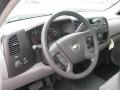Dark Titanium 2011 Chevrolet Silverado 1500 Regular Cab Steering Wheel