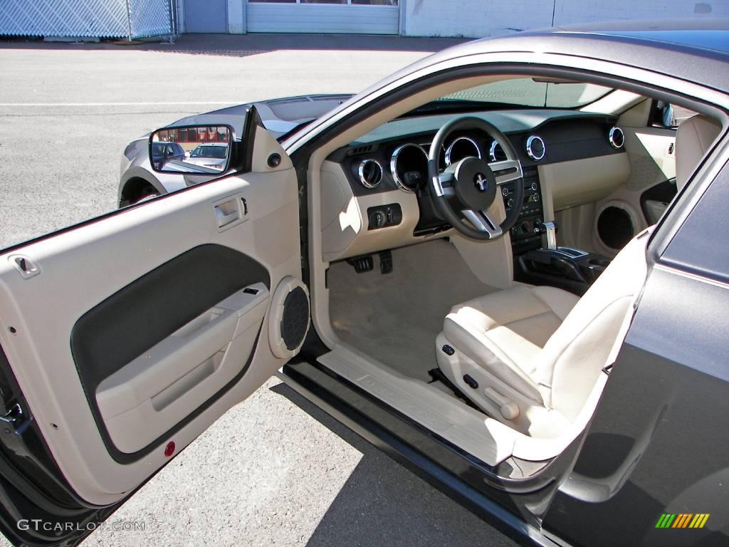 2008 Mustang V6 Premium Coupe - Alloy Metallic / Medium Parchment photo #11