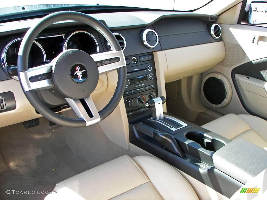 2008 Mustang V6 Premium Coupe - Alloy Metallic / Medium Parchment photo #13