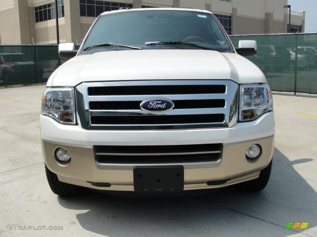 White Platinum Tri-Coat 2011 Ford Expedition EL King Ranch Exterior Photo #47254325