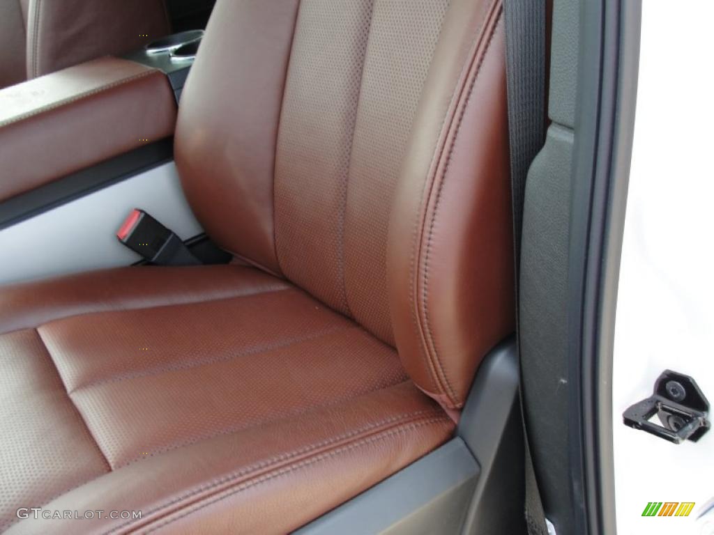 Chaparral Leather Interior 2011 Ford Expedition EL King Ranch Photo #47254703