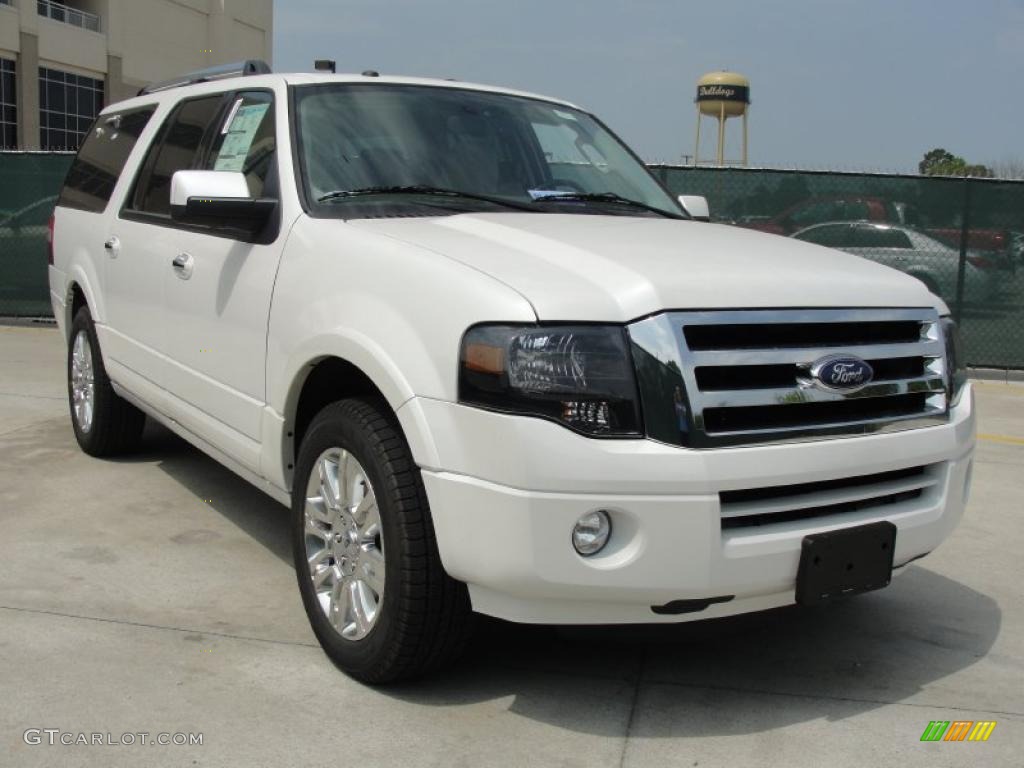 White Platinum Tri-Coat 2011 Ford Expedition EL Limited Exterior Photo #47254964