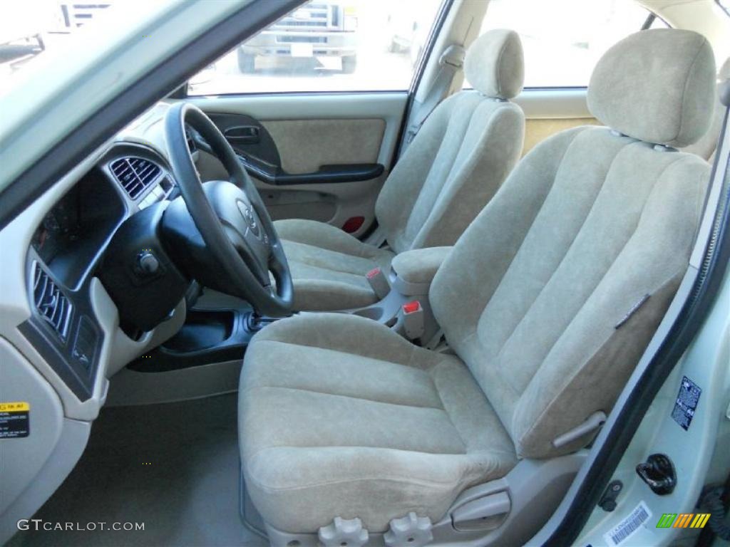 Beige Interior 2003 Hyundai Elantra GLS Sedan Photo #47255051