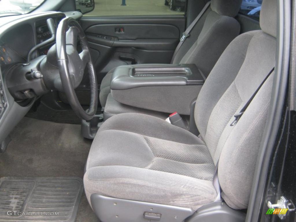 Dark Charcoal Interior 2005 Chevrolet Silverado 1500 LS Regular Cab Photo #47255069