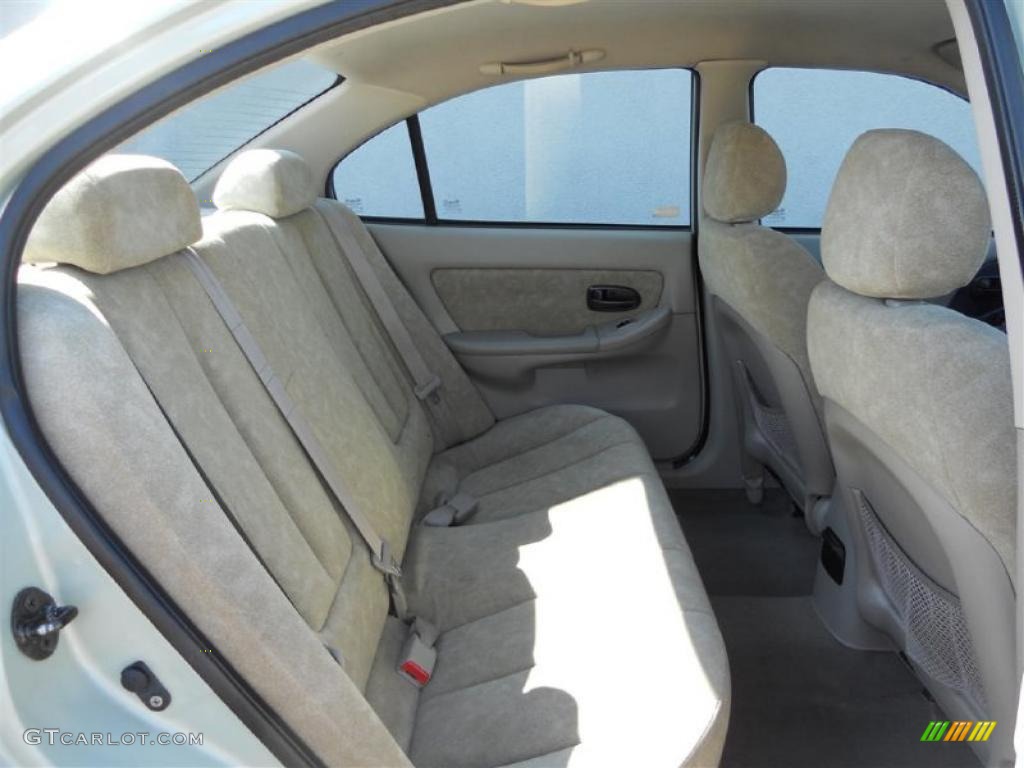 2003 Elantra GLS Sedan - Platinum Green Metallic / Beige photo #14
