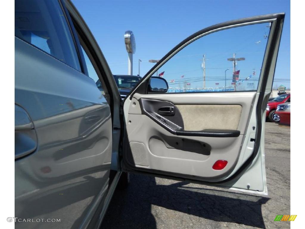 2003 Elantra GLS Sedan - Platinum Green Metallic / Beige photo #20