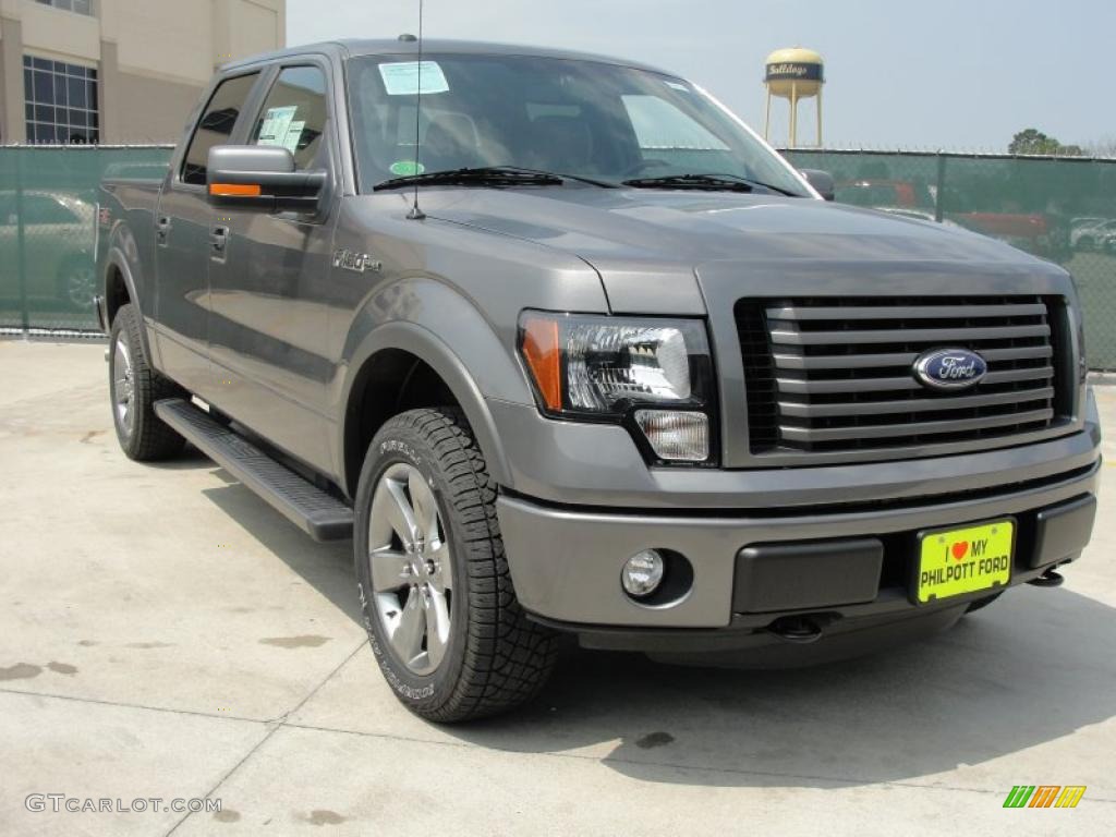 2011 F150 FX4 SuperCrew 4x4 - Sterling Grey Metallic / Black photo #1