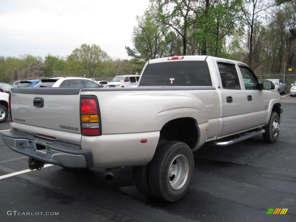 2005 Silverado 3500 LT Crew Cab Dually - Silver Birch Metallic / Dark Charcoal photo #8