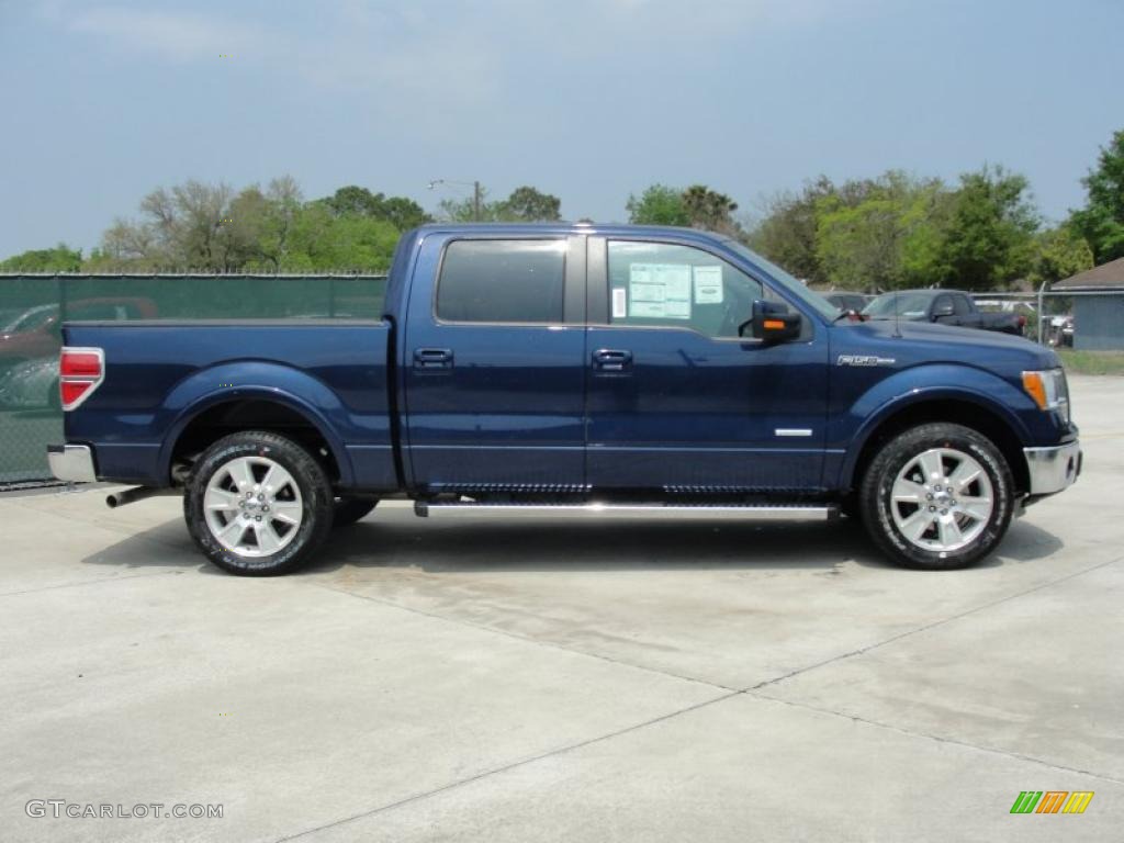 Dark Blue Pearl Metallic 2011 Ford F150 Lariat SuperCrew Exterior Photo #47257472