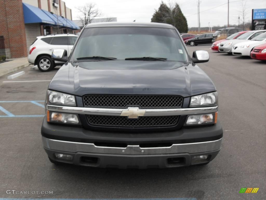 2005 Silverado 1500 LS Extended Cab - Dark Blue Metallic / Dark Charcoal photo #4